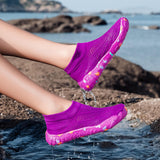 Zapatos de playa Aquasoft morados