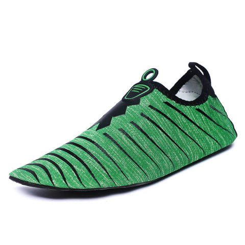 Zapatos de playa de verano verde agua